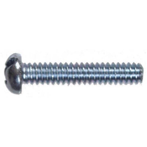 Hillman #10-24 x 3 in Slotted Round Machine Screw, Plain Steel 158808 - main
